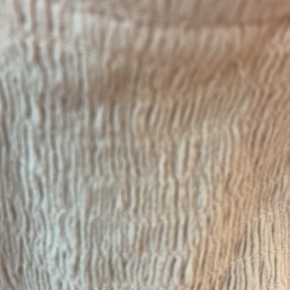 Maurice’s- retro bohemian cami top- beige cream, cross cross straps, gauze/lace - Picture 8 of 9